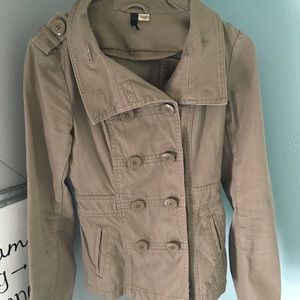 H&M Green Button Up Jacket